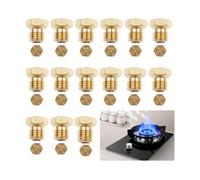 15 pièces Gicleur gaz Butane Universels 2x(0.5-0.65-0.7-0.80-0.87-0.90-0.95)1.02, Jeu de Conversion pour GPL, Injecteur Gicleur
