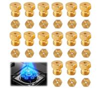 15 pièces Gicleur gaz Butane Universels, Jeu de Conversion pour GPL pour Gazinière, Cuisinière et Plaque de Cuisson Bouteille Gicleur Brûleur, 0.5-0.65-0.7-0.80-0.87-0.90-0.95-1.02