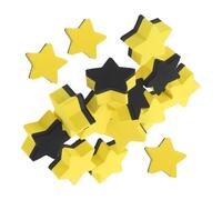 15 pièces Gomme Tableau Blanc Étoile Magnétique EVA Feutre, jaune | Effaçage à Sec Réutilisable, Forte Adhérence sur Surfaces Lisses, pour Enseignants et Tuteurs