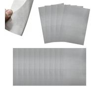 15 Pièces Grillage Fin en Acier Inoxydable,20 x 15cm, 40 Mailles Fil Tissé de Treillis Métallique,Mesh Grille Maille Filtration Feuilles,Facile à Couper et à Installer, pour Filtre,Anti Rat Moustique