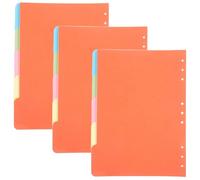15 Pièces Intercalaires pour Bloc-notes B5 en Carton, Colorés | Séparation Pratique des Documents, Repérage Rapide, Papier Cartonné, Onglets de Classification, Lot de Trois