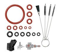 15 Pièces Joints Toriques en Silicone pour Philips Saeco, Soupape de Support, Vapeur et Sortie - Compatible Avec Machines Philips Saeco Spidem Gaggia，Joints D'Étanchéité Pour Machine À Café,Brosse Inc