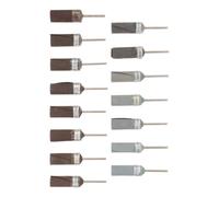 15 Pièces Kit de Tambours de Ponçage Papier, Tige 2,35mm pour Outil | Finition Multi-matériaux, Acier Inoxydable, Adapté à Céramique, Modélisme, Menuiserie et Fabrication Métallique