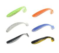 15 Pièces Leurres de Pêche en Silicone Forme Poisson 8cm 3, 4 G
