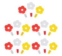 15 Pièces Mangeoire à Colibris Fleur Créative en Plastique | Forme de Fleur Réaliste, Aspect Lumineux et Décoratif, pour Perroquet et Alouette, Usage Extérieur Couleur Aléatoire