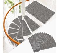15 Pièces Marchettes Antidérapantes pour Escalier Colimaçon Auto-Adhésives