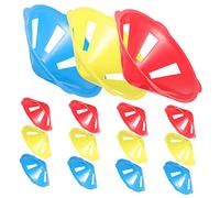 15 Pièces Marqueurs De Formation Mini Cônes De Football Cônes De Football Dagilité Marquer Le Disque Outil Dentraînement à Lagilité Plastique Portable Plaque De Marquage