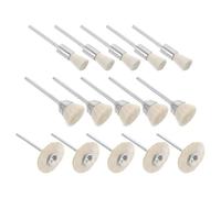 15 Pièces Mini Brosse en Laine pour Perceuse, Polissage Bijoux