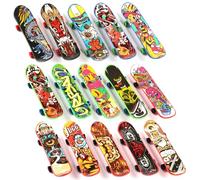 15 Pièces Mini Skate Doigt, Designs Aléatoires, Planches à Doigts Stylées, Mini Skateboards, Professionnels Planche à roulettes, Skateboard Professionnel, Enfants Skateboard Anniversaires Cadeau
