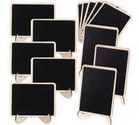 15 Pièces Mini Tableau Noir de Table en Pvc Support