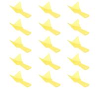 15 Pièces Outil D'angle pour Cloisons Sèches ABS Jaune | Grattoir de Joint, Retrait D'ancien Enduit, Prise Confortable, Usage Précis pour Coins Intérieurs