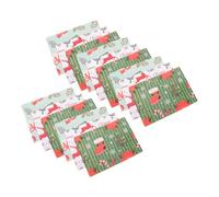 15 Pièces Papier Présent de Noël Rustique pour Bricolage et Décoration | Feuille Souple, Pliage sans Déchirure, Mise Facile, Ateliers Garçon Fille et Fêtes de Fin D'année