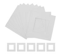 15 Pièces Passe-partout Blanc en Papier pour Cadres Photo, Présentation | Surface Lisse, Bords Nets, Protège de L’humidité, pour Tirages et Certificats, Décor Galerie