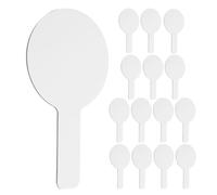 15 Pièces Petit Tableau Blanc Portatif Double Face, Rond, Papier | Effaçable et Réutilisable, Rangement Pratique Paquet et Cordelette, pour Quiz et Salles de Cours