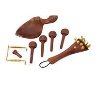 15 Pièces Pièces D’accessoires pour Violon Bz08 en Bois Coffee | Finition Artisanale, Aspect Soigné, Résiste à Tension des Cordes, pour Violons DIY