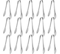 15 Pièces Pinces de Cuisine en Acier Inoxydable, 17.8cm Pince Alimentaire | Multifonction Cuisiner Griller P âtisserie et Cuire, pour Barbecue, Salade, Pain, Buffet, Hôtel Restaurant, BBQ