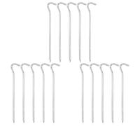 15 Pièces Piquets de Tente Forme Question, en Alliage D'aluminium | Ancrage Facile de Corde, Retrait Simple, Tenue sur Sol Humide et Dur, Usage Extérieur