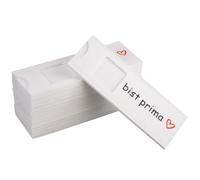 15 Pièces Pochette en Feutre pour Chocolat, éTuis en Feutre pour Chocolats 14 cm X 5 cm, Convient à La Famille, Collègues, Amis et Camarades de Classe (Vous Méritez Un Grand Merci, Blanc)