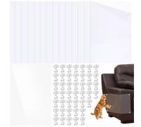 15 Pièces Protecteur de Rayure PVC pour Meubles et Chaises, 30x45 | Lot de 80 Clous, Installation Facile, Couverture Ample, Garde L’aspect D’origine