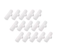 15 Pièces Raccord en T Plastique, Connexion Large | Trois Voies, Limite le Gaspillage D’eau, Usage Gravitaire, Blanc, pour Élevage de Poules Pondeuses Chair