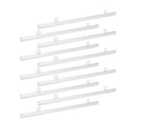 15 Pièces Rail Suspendre avec Pinces en PVC pour Affiches 30cm | Installation sans Perçage, Longueur Réglable, Chaîne Flexible, Usage Maison et Signalétique de Centre Commercial
