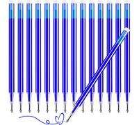 15 Pièces Recharges De Remplacement,Compatible Avec Fr-Xion,Bleues,0.7 Mm,Stylo Roller Effaçable,Recharges Remplaçables,Recharges Pour Stylo À Bille Recharges À Jour Pour Biros Cliquables