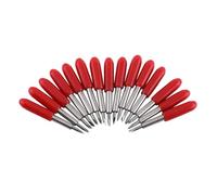 15 Pièces Roland Vinyle Cutter 45 ° 2mm Carbure Cémenté Lettrage Couteau de Remplacement avec Capuchon Rouge pour Traceur Lame de Coupe