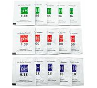 15 Pièces Solution de Test pH, Tampon pH 4.00/6.86/9.18, Calibration pH Mètre, Test Pureté d'Eau