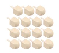 15 Pièces Toupie en Bois Brut Soi-même pour Décorations | Finition Artisanale Traditionnelle, Texture Confortable, Convient aux Mains Sensibles, Familles et Ados