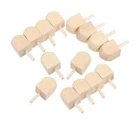 15 Pièces Toupie en Bois pour Loisirs Créatifs, Bricolage DIY | Bois Non Finition, Texture Confortable, Usage Intérieur, Familles et Ados, pour Fêtes Traditionnelles