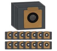 (15 pièces) X10 Pro Omni sacs d'aspirateur de rechange pour Eufy Clean X8 Pro/ X10 Pro Omni Aspirateur robot, grande capacité, sacs de rechange jetables accessoires