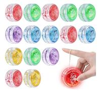 15 Pièces YoYo Lumineux LED Années 90 pour Débutants - Jouet Rétro
