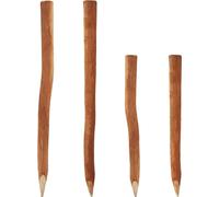 15 poteaux en bois pour clôture en lattes 1,5m I diamètre 6-9cm I poteaux de clôture en noisetier I poteau de clôture