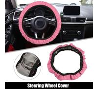 15 pouce Voiture Volant Roue Housse Antidérapant Protecteur Rose - 1 pcs