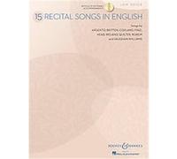 15 Recital Songs In English - Low Voice Book/Online Audio [With Cd (Audio)]