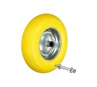 15" Roue de Brouette 4.80 / 4.00-8 - en Caoutchouc Solide PU Increvable - avec