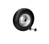 Accessoire pour brouette motorisée ECD Germany 15 Roue de Brouette Caoutchouc Plein PU - 4.80 / 4.00-8 - Ø 390 mm - Roue de