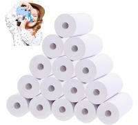 15 Rouleaux de Papier Thermique,57x30mm Papier pour Appareil Photo Enfant Auto-adhésif,Bobines de Papier Thermique d'Impression Instantanées,pour Mini Imprimante Terminal Carte Bancaire(Blanc)