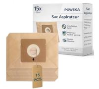15 Sacs d'aspirateur ZR003901 Compatibles Rowenta Moulinex City Space | Sacs de Rechange compatibles avec Moulinex Mini Space et Accessimo, capturent la Poussière pour un Nettoyage Efficace