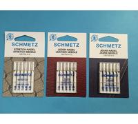15 Schmetz Nadeln- Piston Plat Nadeln- Strtch, Jeans, Cuir Puissance 75- 110