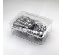 (15 Sets) M8 x 20mm Hex Socket Head Screws with Flange and Nuts 304 Stainless Steel Cylinder Head Screw Set