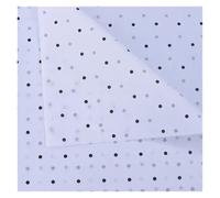 15 Sheets/lot 50 * 70 Cm Gift Wrapping Paper DIY Handmade Craft Star Love Dot Pattern Tissue Floral Packaging Material(Black Dot-White)