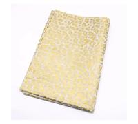 15 Sheets/lot 50 * 70 Cm Gift Wrapping Paper DIY Handmade Craft Star Love Dot Pattern Tissue Floral Packaging Material(Leopard-Gold)