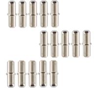 15 supports d'étagère en métal [Ø 5mm x longueur 17mm] pour étagères | supports de tablette | supports d'étagère ronds en métal nickelé | set de 15 - supports d'étagère à enficher | supports d'étagère