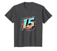 15 & Unstoppable: Cadeau d'anniversaire pour Adolescents T-Shirt, Enfant, Chiné Foncé, 10 Ans