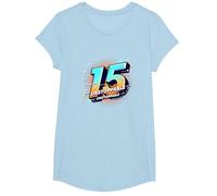15 & Unstoppable: Cadeau d'anniversaire pour Adolescents T-Shirt, Fille, Bleu Céleste, M