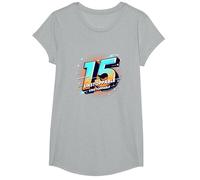 15 & Unstoppable: Cadeau d'anniversaire pour Adolescents T-Shirt, Fille, Gris Chiné, XS