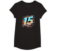 15 & Unstoppable: Cadeau d'anniversaire pour Adolescents T-Shirt, Fille, Noir, XS