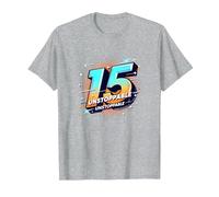 15 & Unstoppable: Cadeau d'anniversaire pour Adolescents T-Shirt, Homme, Gris Chiné, 3XL