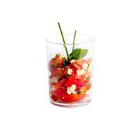 15 Verrines Rondes Mini-Glass 8,5 cl de D. 51 x Ht. 65 mm Réutilisable, Recyclable 100% Française - Transparent - D-Work